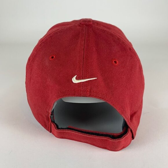 Nike Golf Y2K Mens Red Relaxed Fit Strapback Hat - Picture 3 of 5